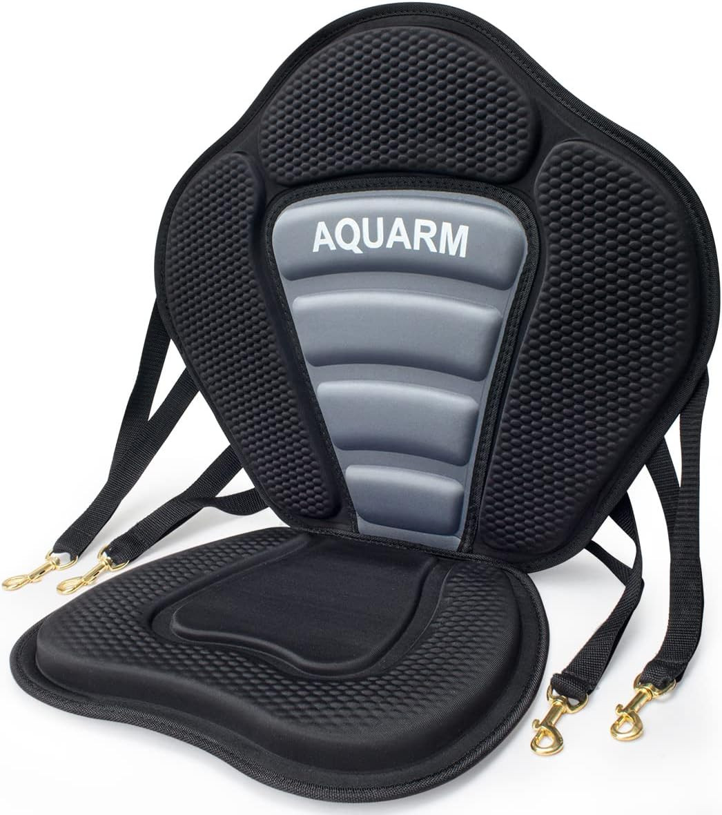 Seat Thickened Padded Deluxe Canoe Seat Adjustable Kayak Bac