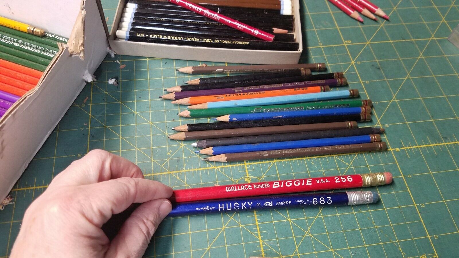Huge Lot Artist Colored Pencils Eberhard Faber Castell Berol Venus