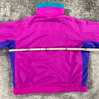 Vintage Columbia Jacket Womens Large L Pink Purple Colorblock 90s