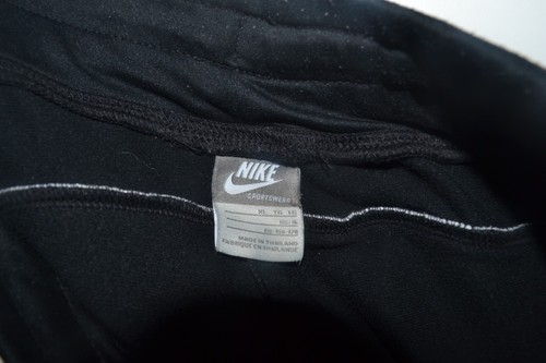 Nike Sportswear Black Track/Warmup Pants GIRLS XL (16) Swoosh Logo White Lines - Picture 6 of 6