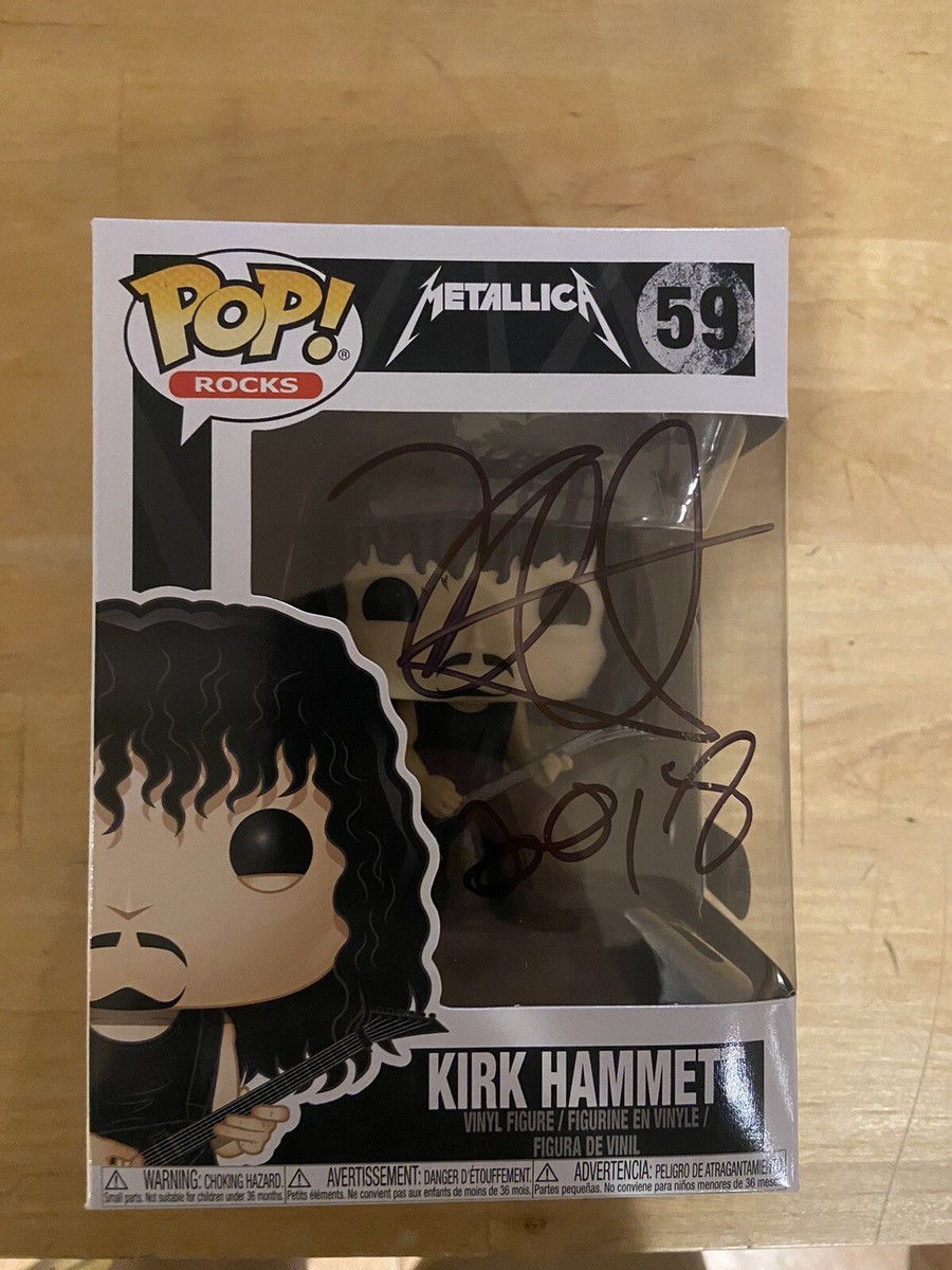 Kirk Hammett Metallica #59 Vaulted Signed Funko Pop - Mint