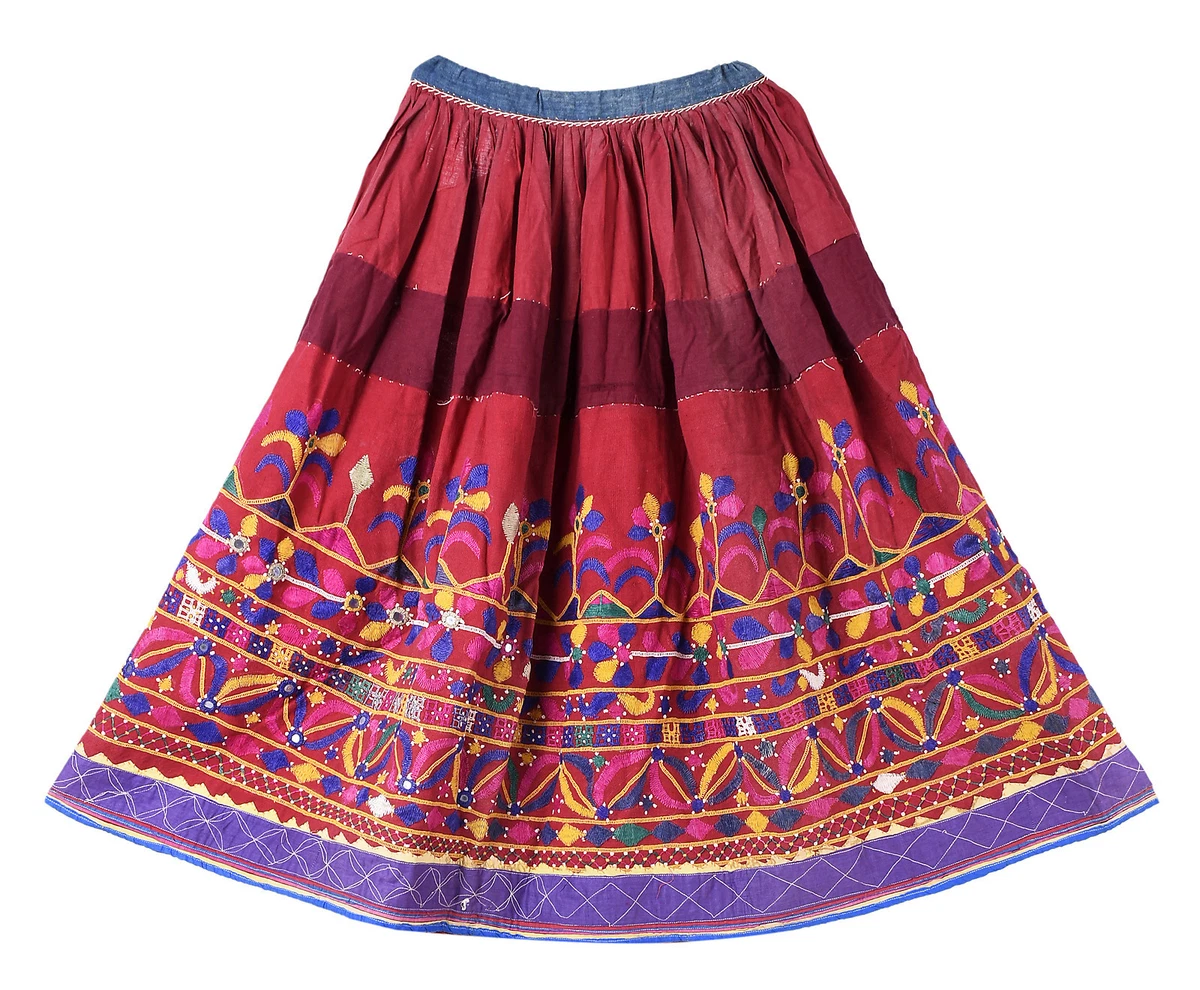 Cotton top skirt india