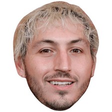 Myles Reed Stubble Celebrity Mask, Flat Card Face, Fancy Dress Mask