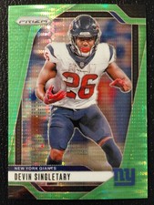 2024 Panini Prizm Devin Singletary Neon Green Pulsar Prizm #213