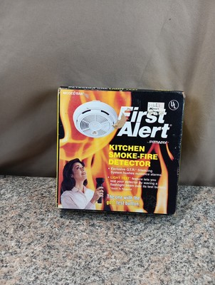 First Alert Smoke & Fire Detector Kitchen W/light Test model SA88 Free Shipping 