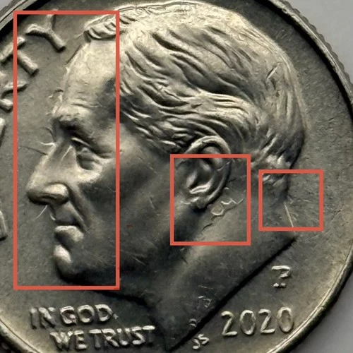 2020-P Roosevelt Dime — photo from the most recent tracked eBay sale