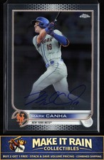 Mark Canha 2022 Topps Chrome Veteran Autographs #CVA-MC New York Mets Auto