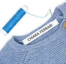 100 Etichette Personalizzate Con Il Nome, Da CUCIRE per Vestiti, Grembiuli, Bava