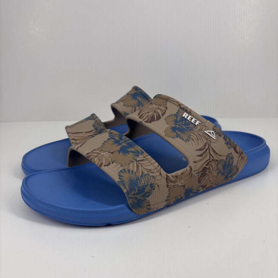 Мужские пляжные сандалии Reef Oasis Double Up размер США 11 Blue Nomad с цветочным рисунком удобные для воды - Изображение 2 из 4
