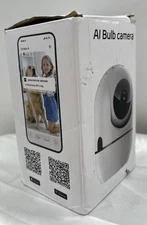 2.4G/5G Wifi Outdoor Light Bulb Security Camera Home InstaVision Wired AI Bulb