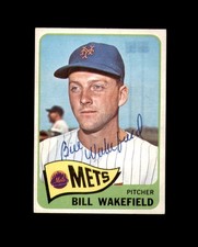 Bill Wakefield Signed 1965 Topps New York Mets Autograph