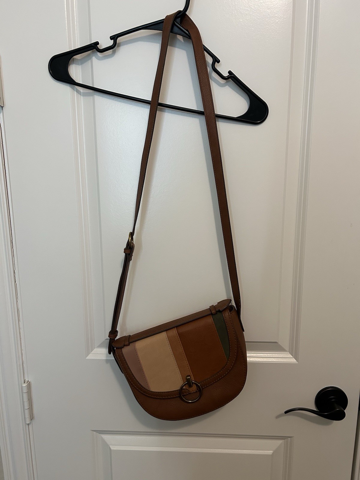 Universal Thread Multicolor Purse Brown Green Sho… - image 1