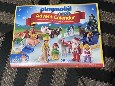 Playmobil 1.2.3 Advent Calendar Christmas on the Farm 9009 new