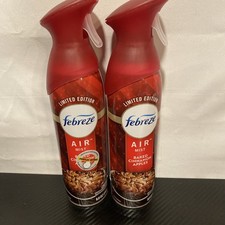 Febreze Air Mist Room Freshener Limited Edition Baked Cinnamon Apples 8.8 oz X2