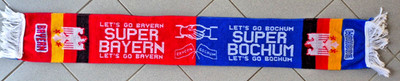 FC Bayern München vs VFL Bochum Schal / SUPER BAYERN - SUPER BOCHUM /