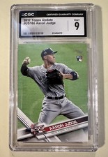 2017 Topps Update #US166 Aaron Judge All Star Game Rookie Card RC CGC 9 Mint. rookie card picture