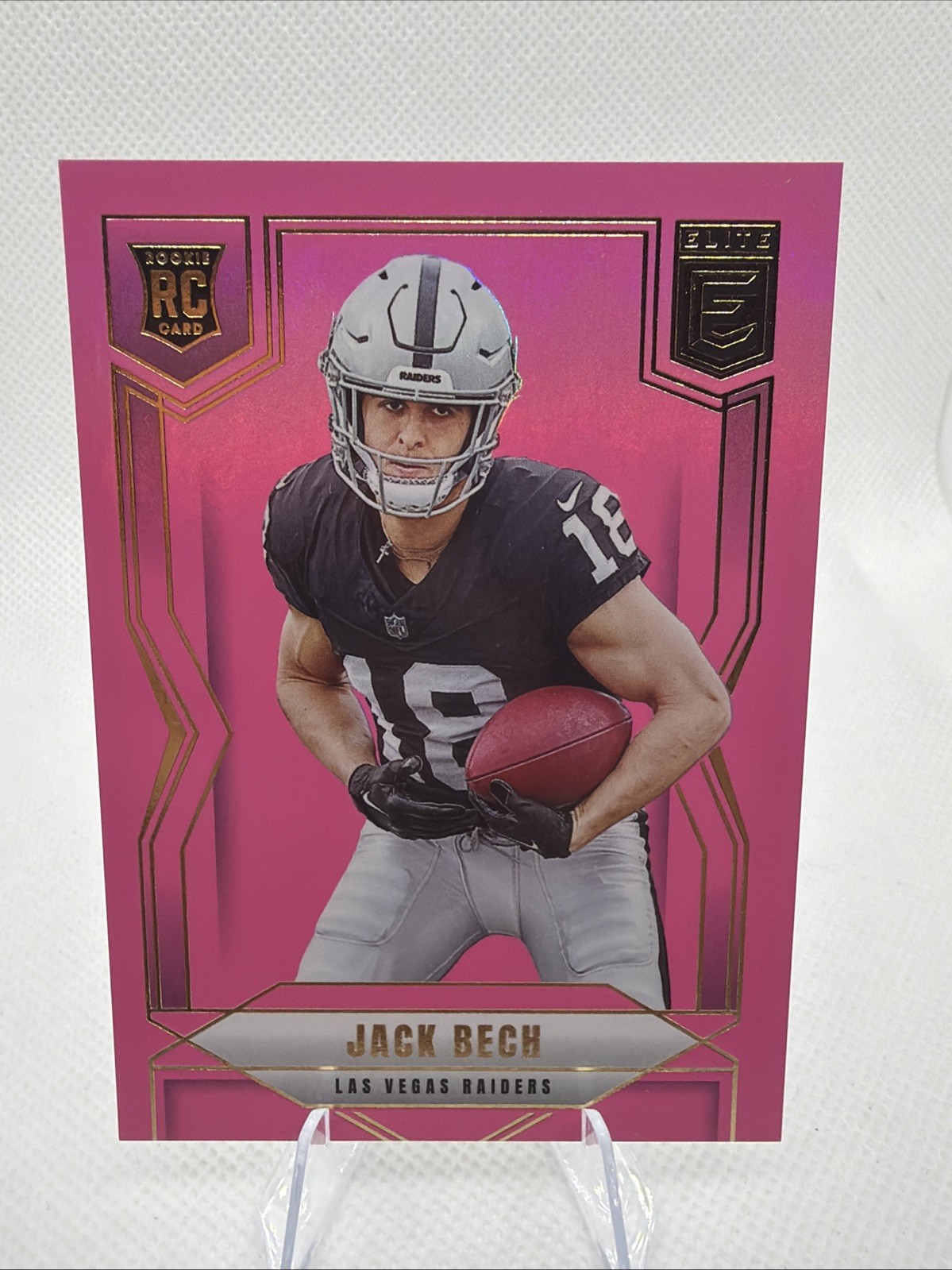2025 Panini Donruss Elite - Rookies Jack Bech #177 Pink Ink (RC)