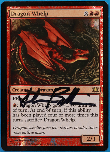 Dragon Whelp FOIL From the Vault: Dragons NM Rare SIGNED CARD (505085) ABUGames - Picture 1 of 2