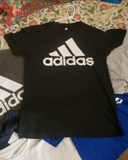 adidas men Essentials Big Logo Tee Medium