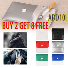 2+8 Pocket Ashtray Portable Cigarette Ash Pouch Fireproof Odorless Bag