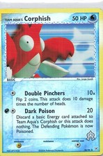 Team Aqua's Corphish Reverse Holo EX Team Magma vs Team Aqua 26/95 MP Crease on eBay