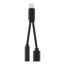 2 in Headphone Jack Converter Usb Earphones Adaptor Type Adapter Cable