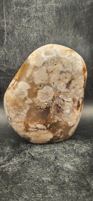 Flower agate free-form! 13 ounces, 3.3 inches tall
