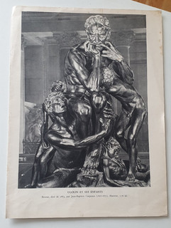 Lot 4 Lithographies Jean baptiste Carpeaux ses sculptures 39x 29 cm
