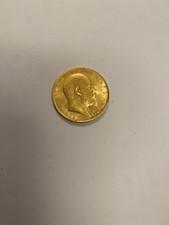 1906 King Edward VII 22ct Gold Full Sovereign Coin Original British Issue