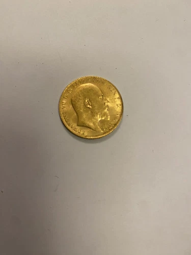 1906 King Edward VII 22ct Gold Full Sovereign Coin Original British Issue