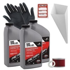 Factory Racing Parts 10W-40 3qt Oil Change Kit For Honda CMX450C Rebel 1986-1987 53.32 per gallon