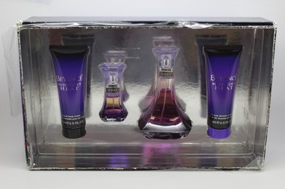 Beyonce Midnight Heat EDP 3.4oz + EDP 0.5oz + Body Lotion + Body Cream For Women