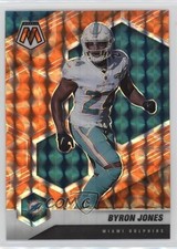 2021 Panini Mosaic Reactive Orange Mosaic Prizm Byron Jones #127 hu1