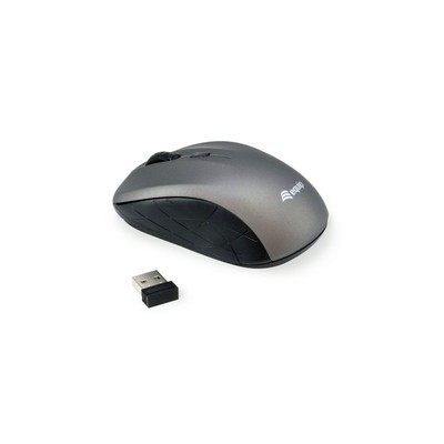 Equip Optische Maus kabellos USB Mini R+L grau