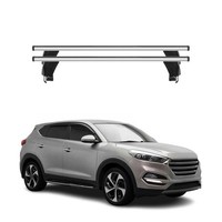 Menabo DachträGer GrundtäGer FüR Hyundai Tucson Mk3 2015-2020 50Kg Alu Silber 2X