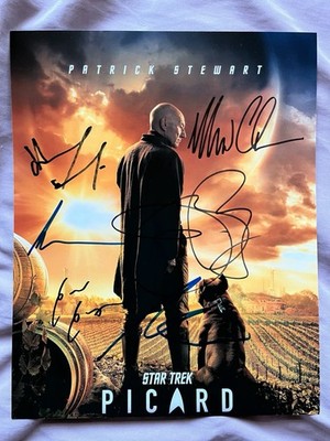 Star Trek Picard Signed By 6, Genuine Autographs, Signed In Person, 10x8 Photo