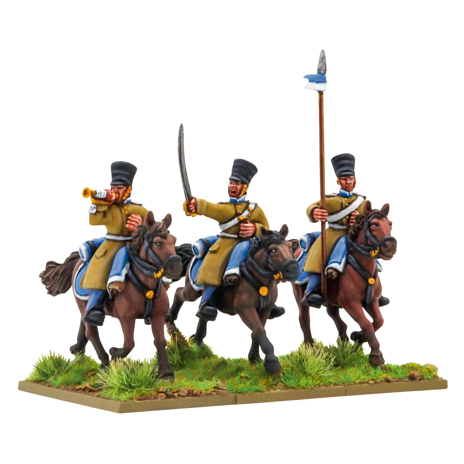 Russian Hussars Command - Crimean War - Warlord Games Black Powder