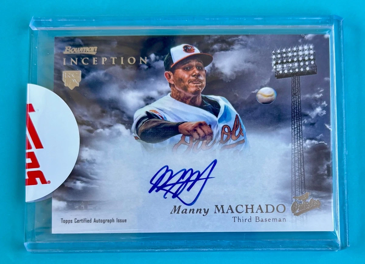 Manny Machado Autographed Baseball Sports Trading Cards