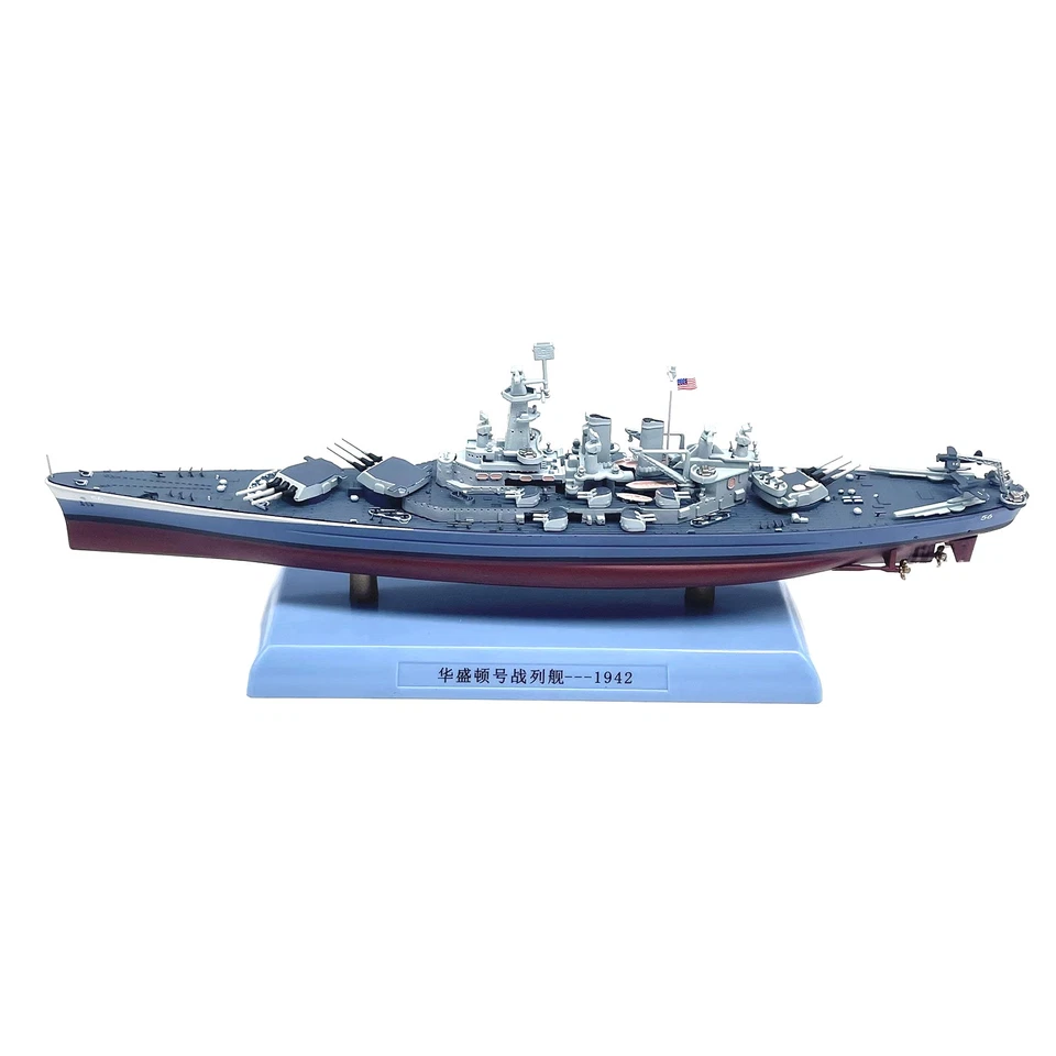 22cm Diecast Alloy 1/1000 WWII USS Washington BB-56 Battleship Finished Model