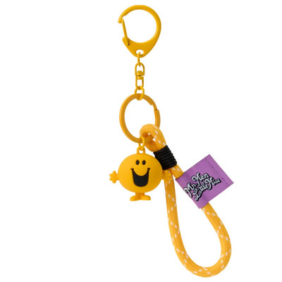 Sanrio MR.MEN LITTLE MISS Bus Design Mr.Happy 3D Key Chain Japan NEW