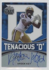 2018 Leaf Metal Draft Tenacious D Blue 25/35 Arden Key #TD-AK1 Auto 1u6
