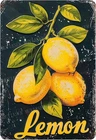 Fresh Lemon Vintage Retro Aluminum Tin Metal Signs Home Décor 8x12