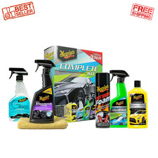 Meguiars Complete Car Care Kit 6 Pc Auto Wash Wax Tire Interior Clean Meguiars Complete Car Care Kit 6 Pc Auto Wash Wax Tire Interior Clean