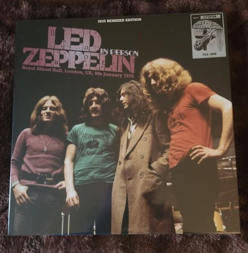 LED ZEPPELIN IN PERSON Live At Royal Albert Hall 3LP Box Color #153 LOOK!!