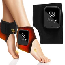3 Modes Electric Foot Ankle Massager Pain Relief Vibration Infrared Hot Compress