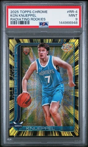 2025 Topps Chrome Update Kon Knueppel Base (PSA 9)