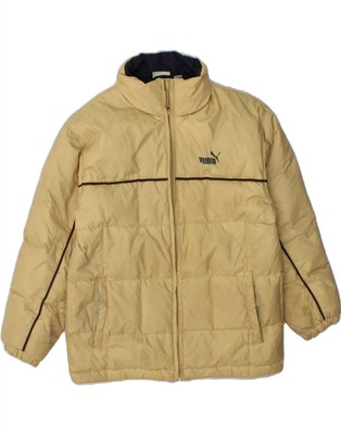 Puma Jungen wattierte Jacke 11-12 Jahre beige Nylon CK57