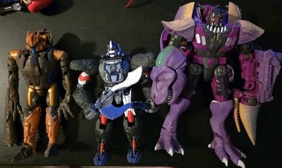 Transformer Beast Wars Optimus Primal, Megatron,  AND Dinobot, Kingdom Cybertron