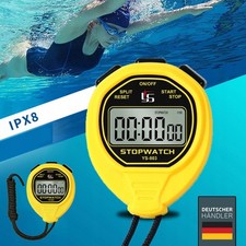 Digitale Stoppuhr, kein Alarm, einfache Grundbedienung, Sport-Stoppuhr Gelb DHL