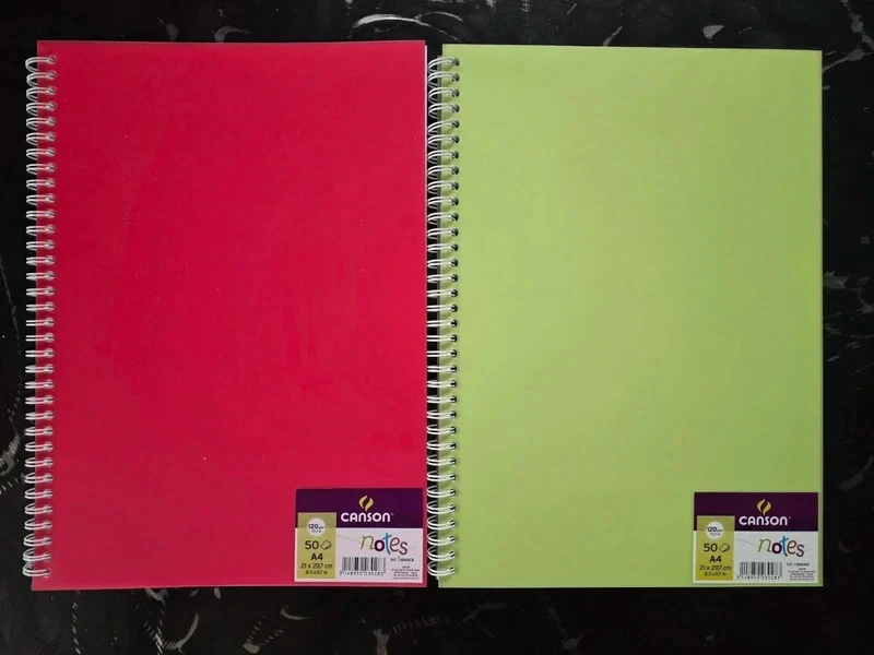 Lot de 2 carnets de croquis Canson Notes A4 21x29,7cm - Photo 1/3